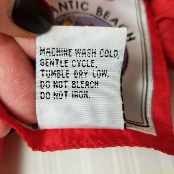 Vintage Red Nylon Windbreaker w/Hood S - Picture 8 of 9